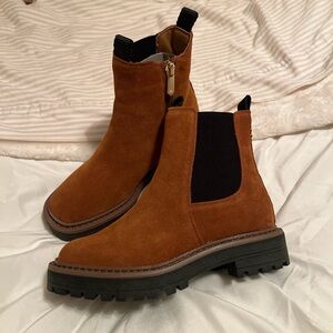 Sam Edelman Tan Suede Kids Boots